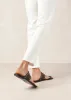 Riley Grey Leather Sandals sold by Alohas