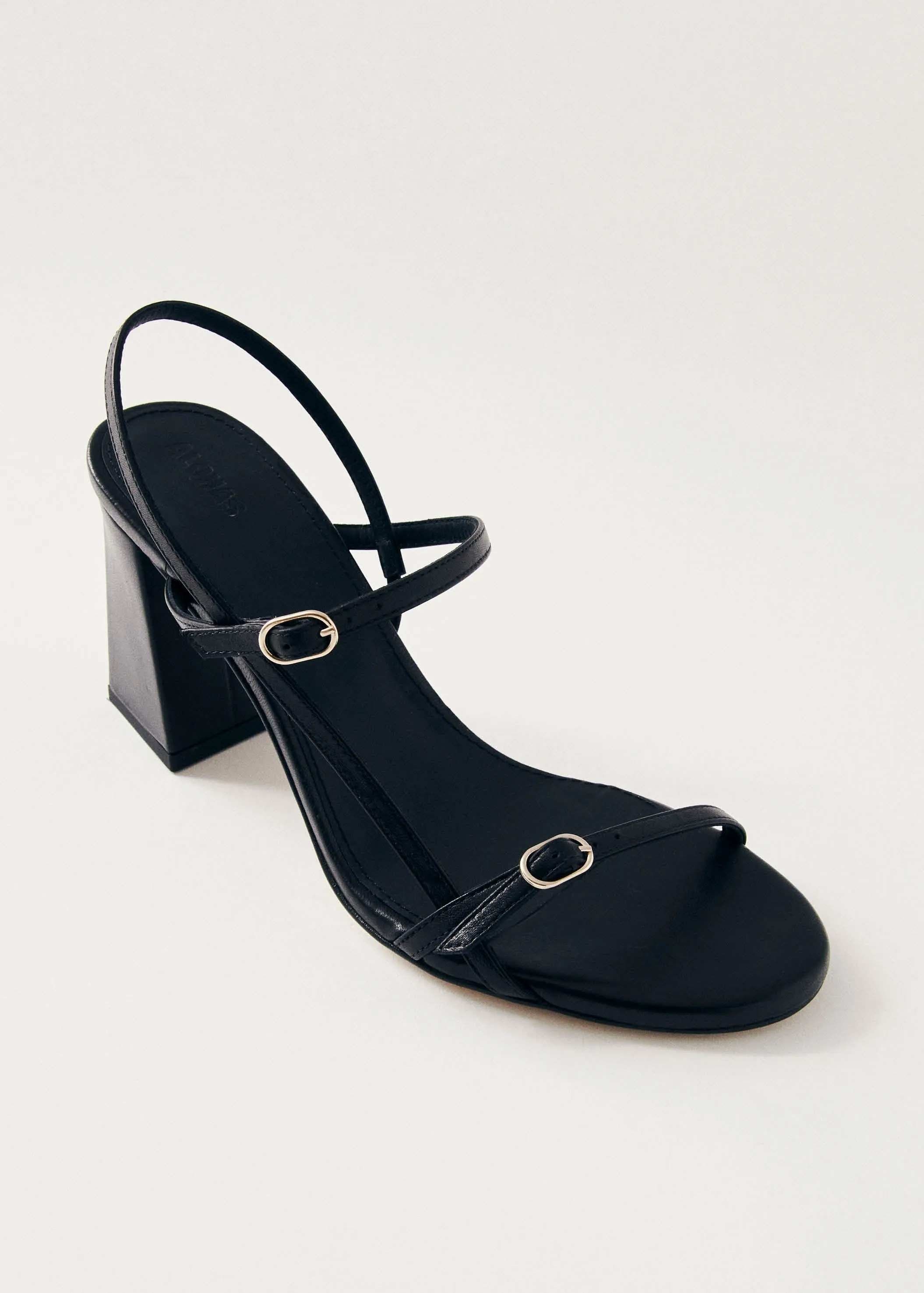 Elyn Black Leather Sandals sold by Alohas product image thumbnail 4