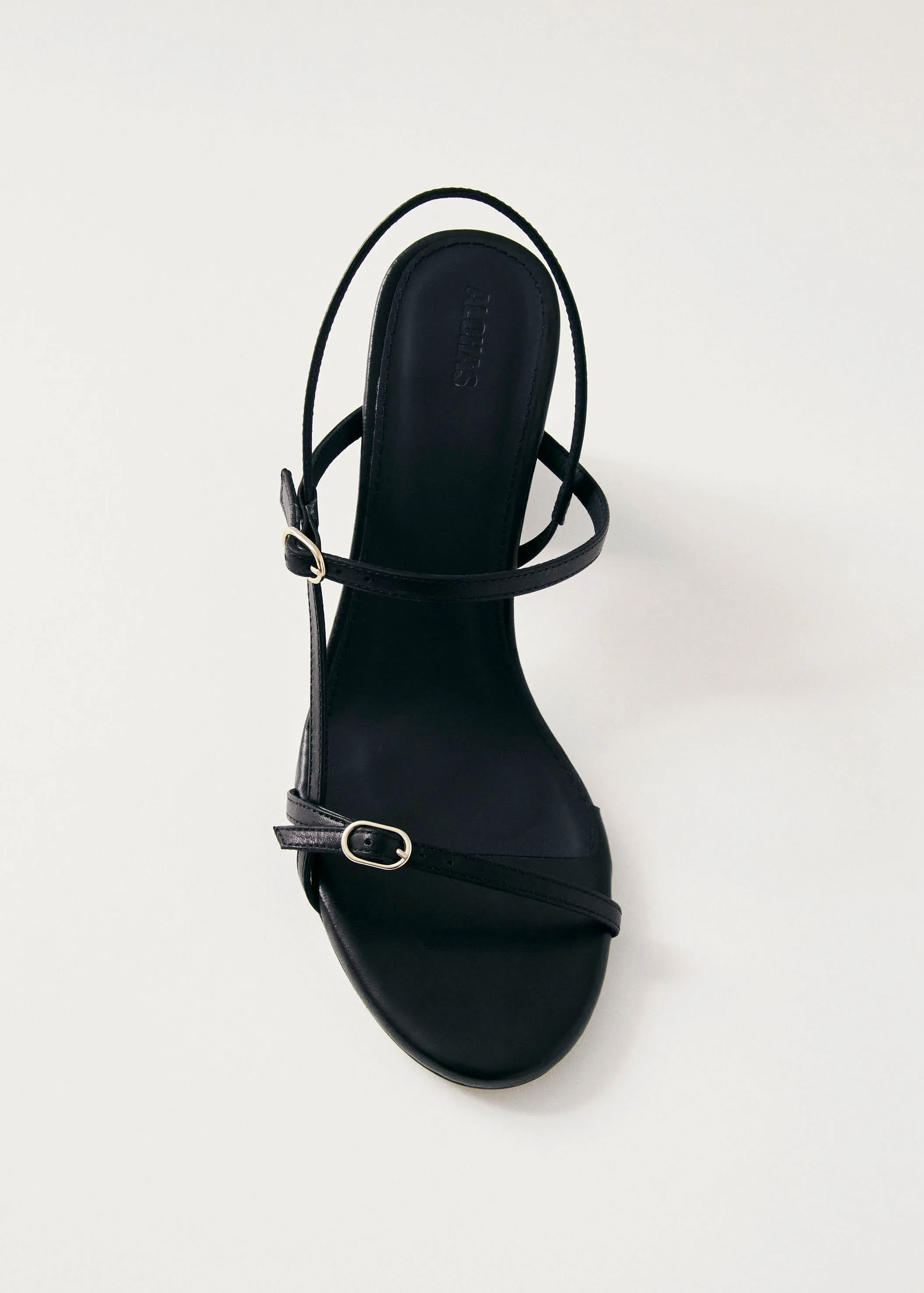 Elyn Black Leather Sandals sold by Alohas product image thumbnail 5