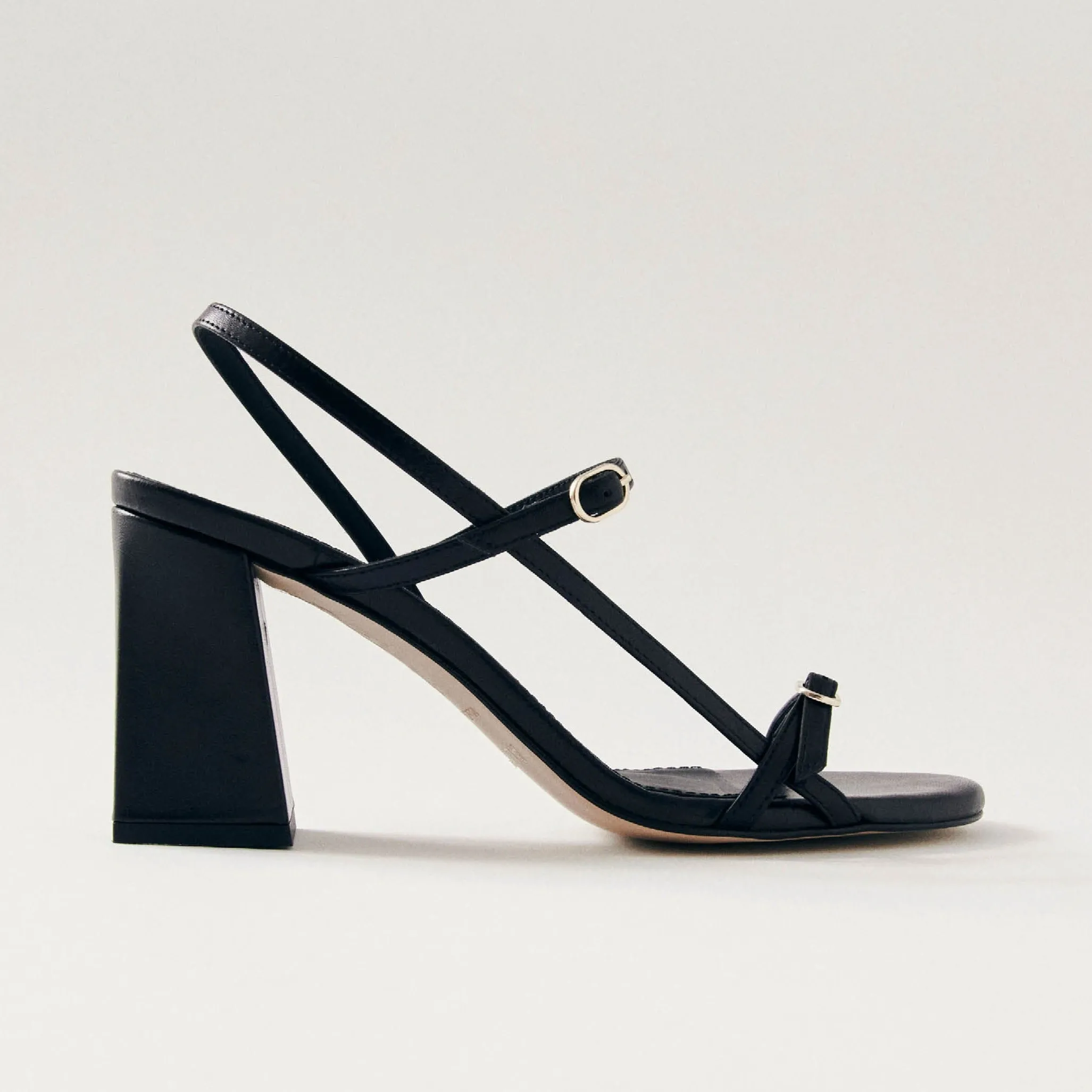 Elyn Black Leather Sandals sold by Alohas product image thumbnail 3