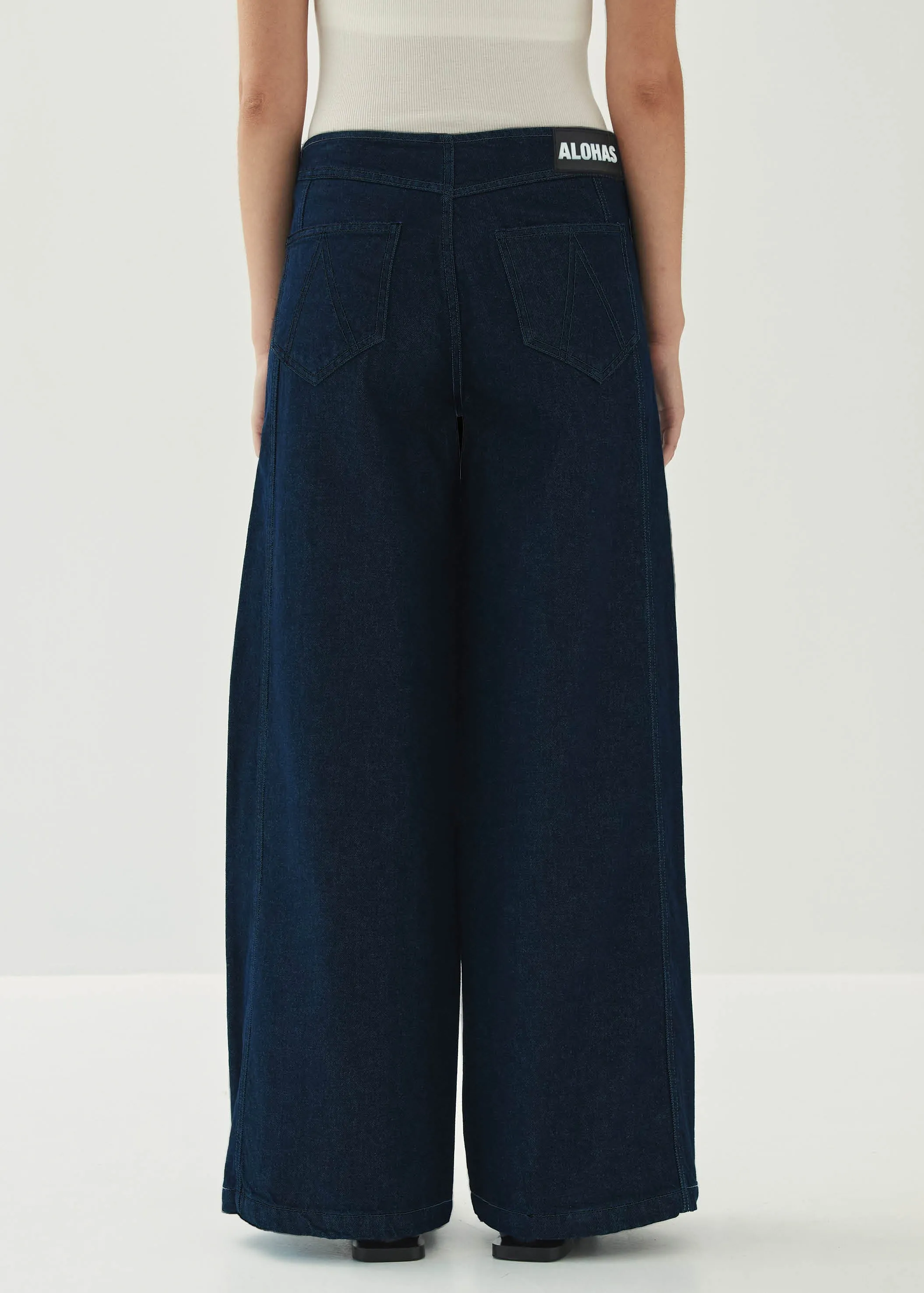 Magda Indigo Denim Trousers sold by Alohas product image thumbnail 2