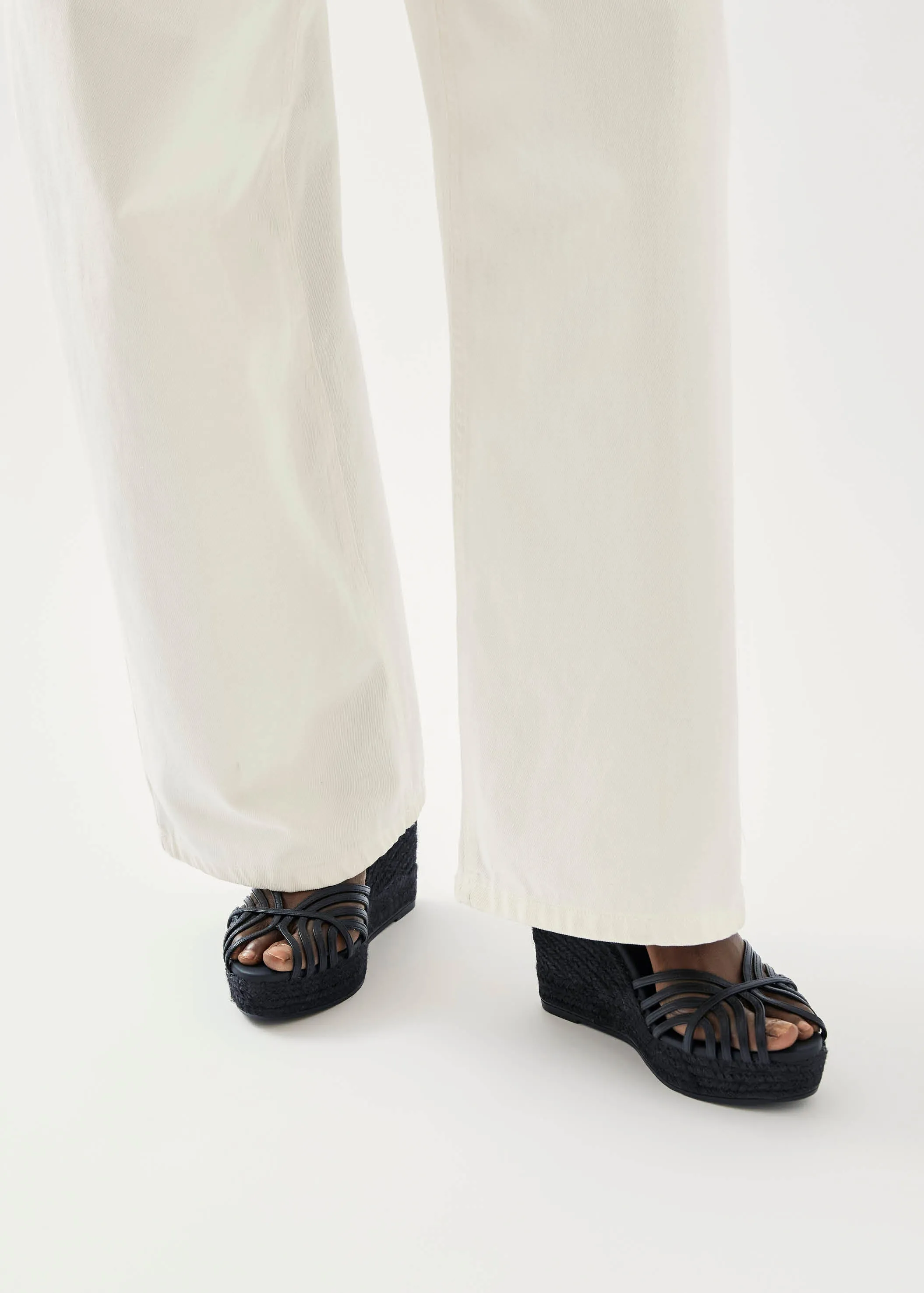 Maren Black Leather Espadrilles sold by Alohas product image thumbnail 2
