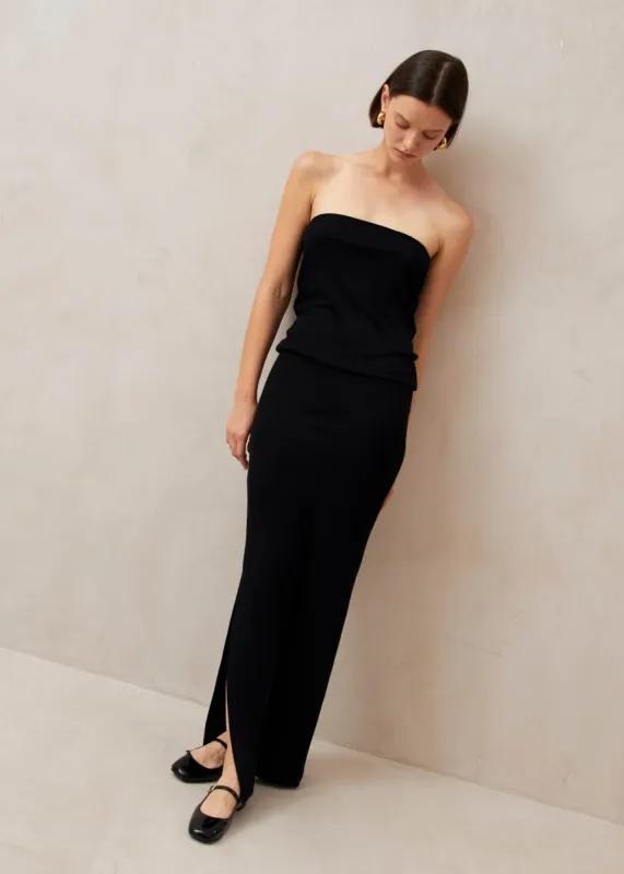 Perla Black Skirt sold by Alohas