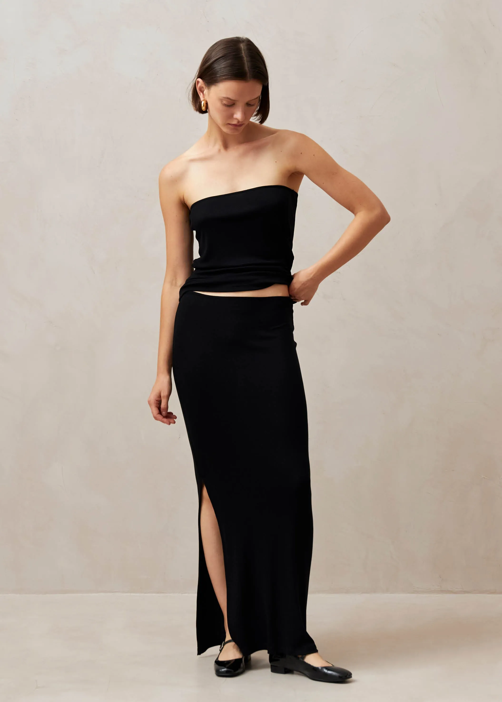 Perla Black Skirt sold by Alohas product image thumbnail 4