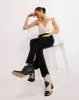 Blair Bicolor Black Cream Ankle Boots sold by Alohas