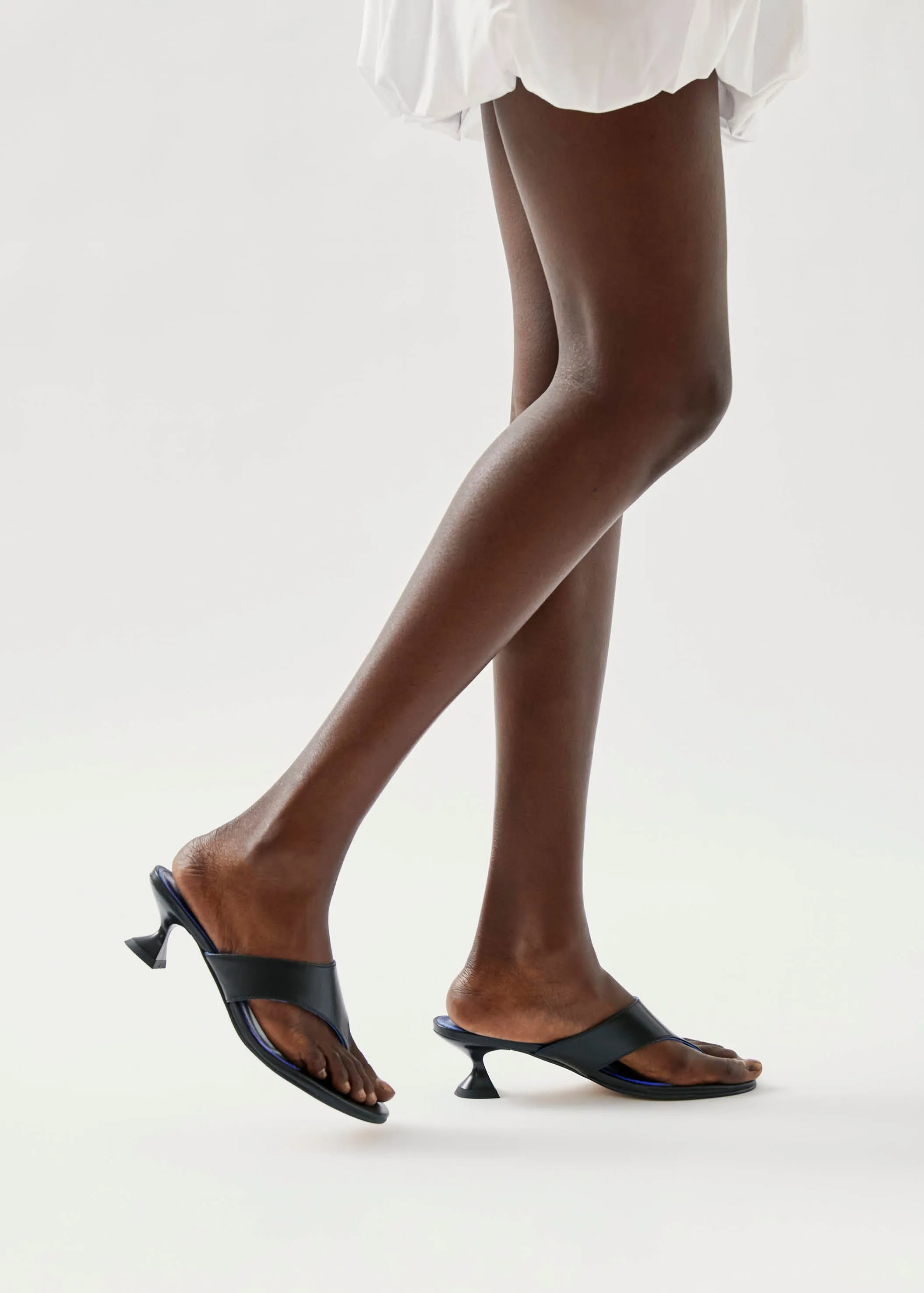 Tess Black Leather Sandals sold by Alohas product image thumbnail 2