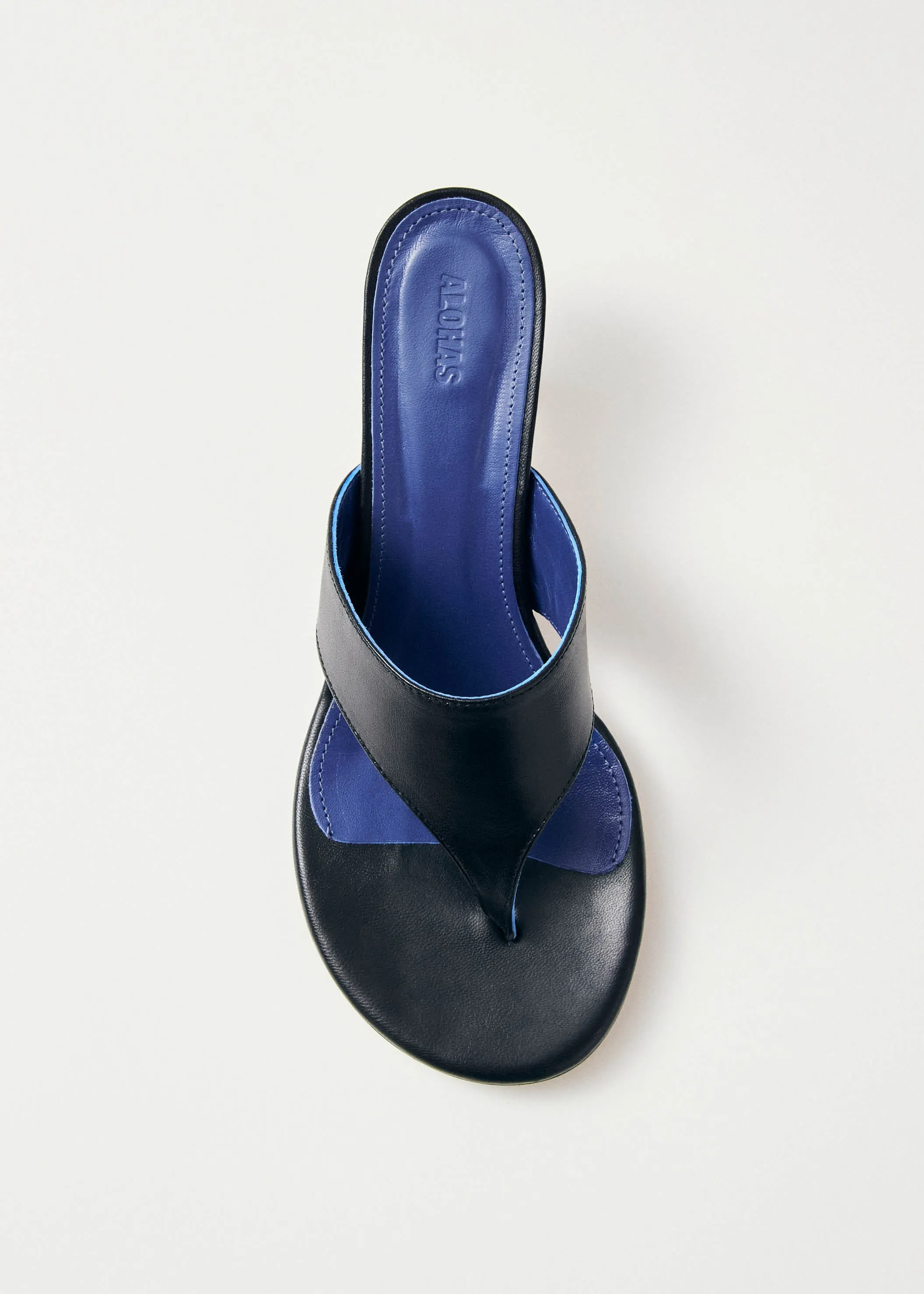 Tess Black Leather Sandals sold by Alohas product image thumbnail 4