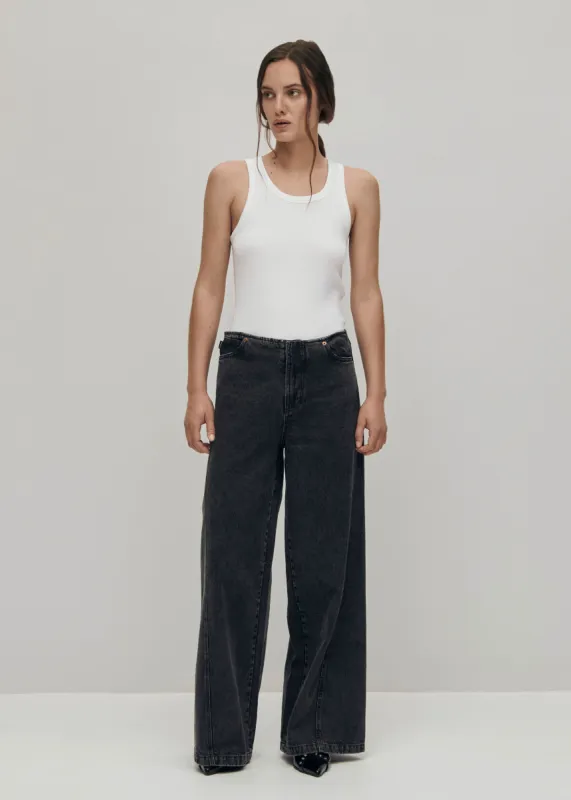 Magda Black Denim Pants sold by Alohas