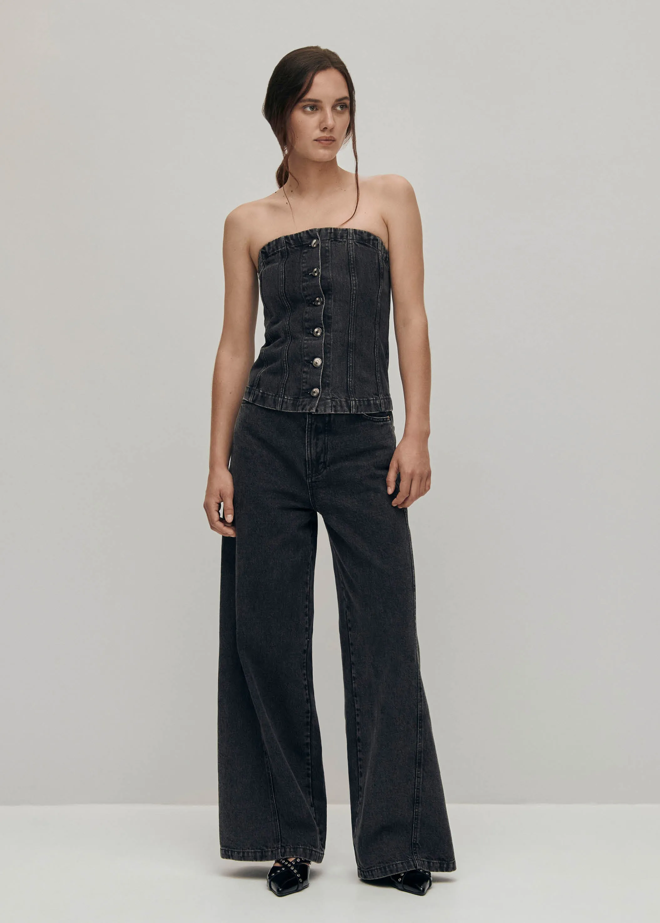 Magda Black Denim Pants sold by Alohas product image thumbnail 5