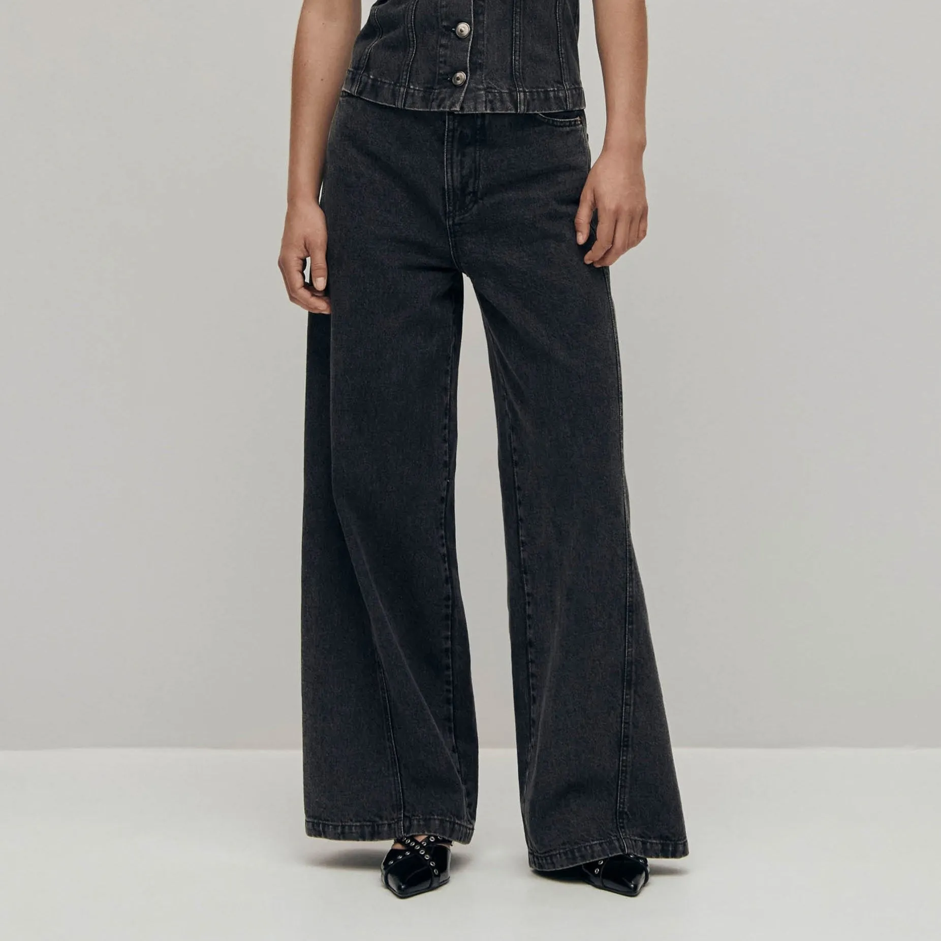 Magda Black Denim Pants sold by Alohas product image thumbnail 3