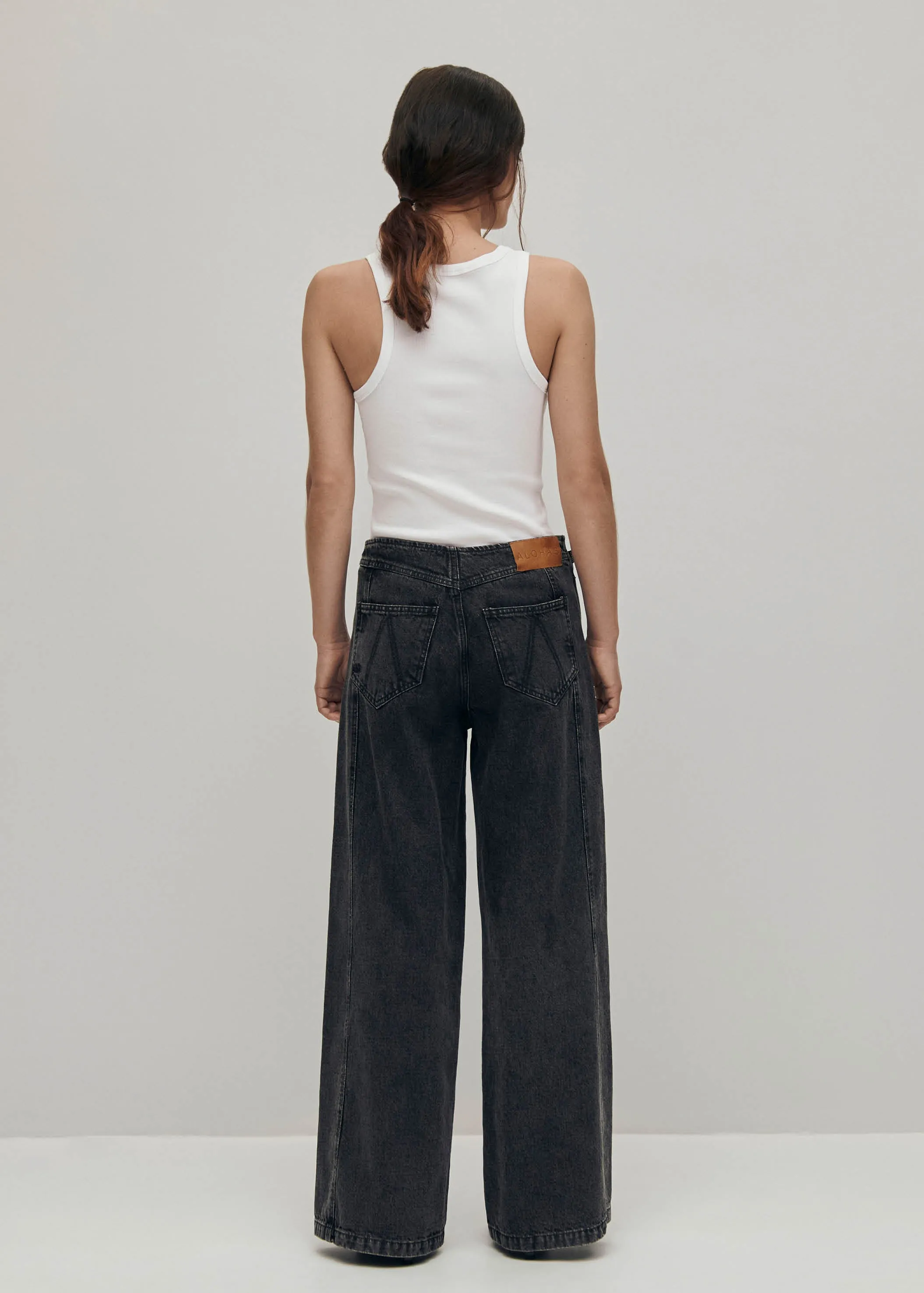 Magda Black Denim Pants sold by Alohas product image thumbnail 2