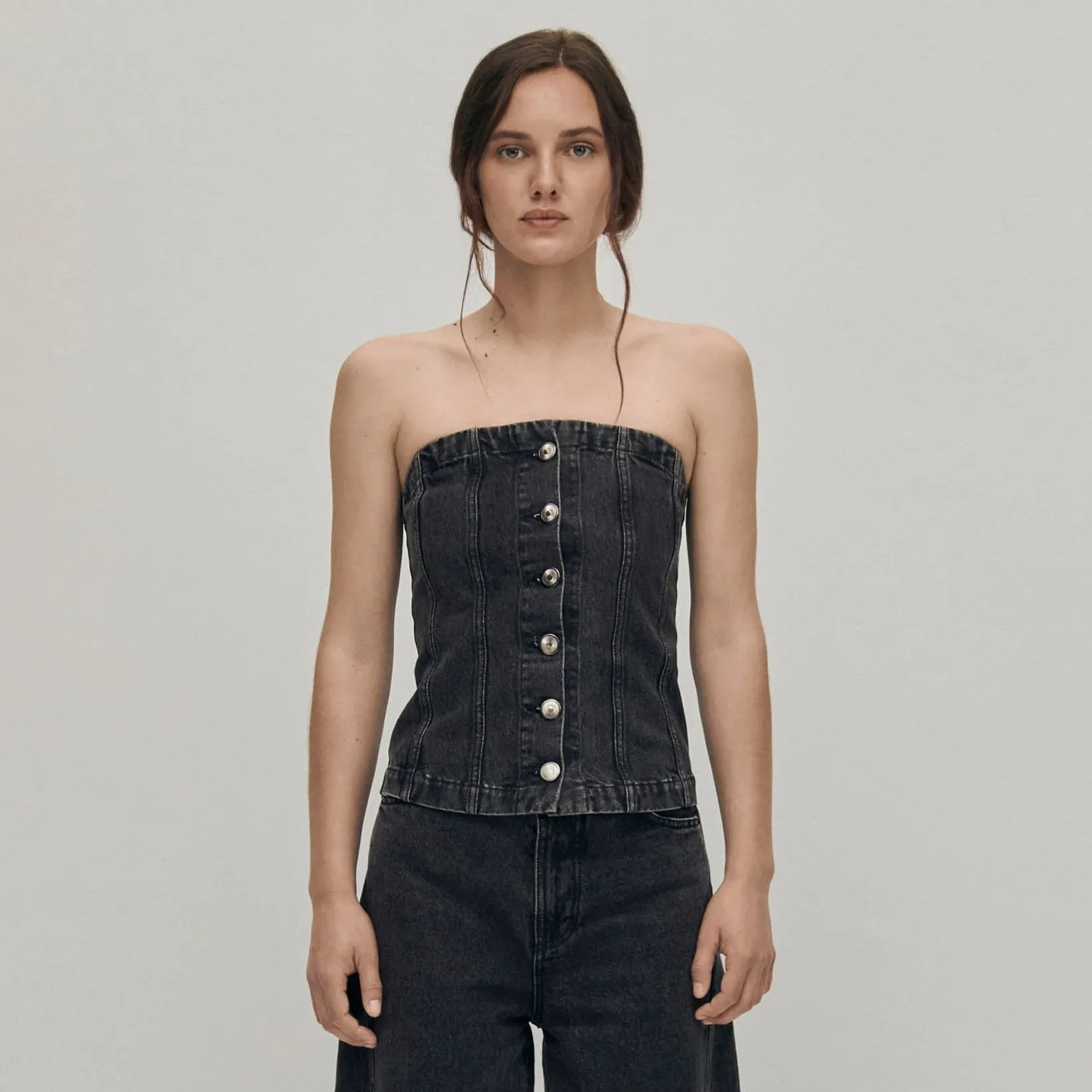 Troyes Black Denim Tank sold by Alohas product image thumbnail 3