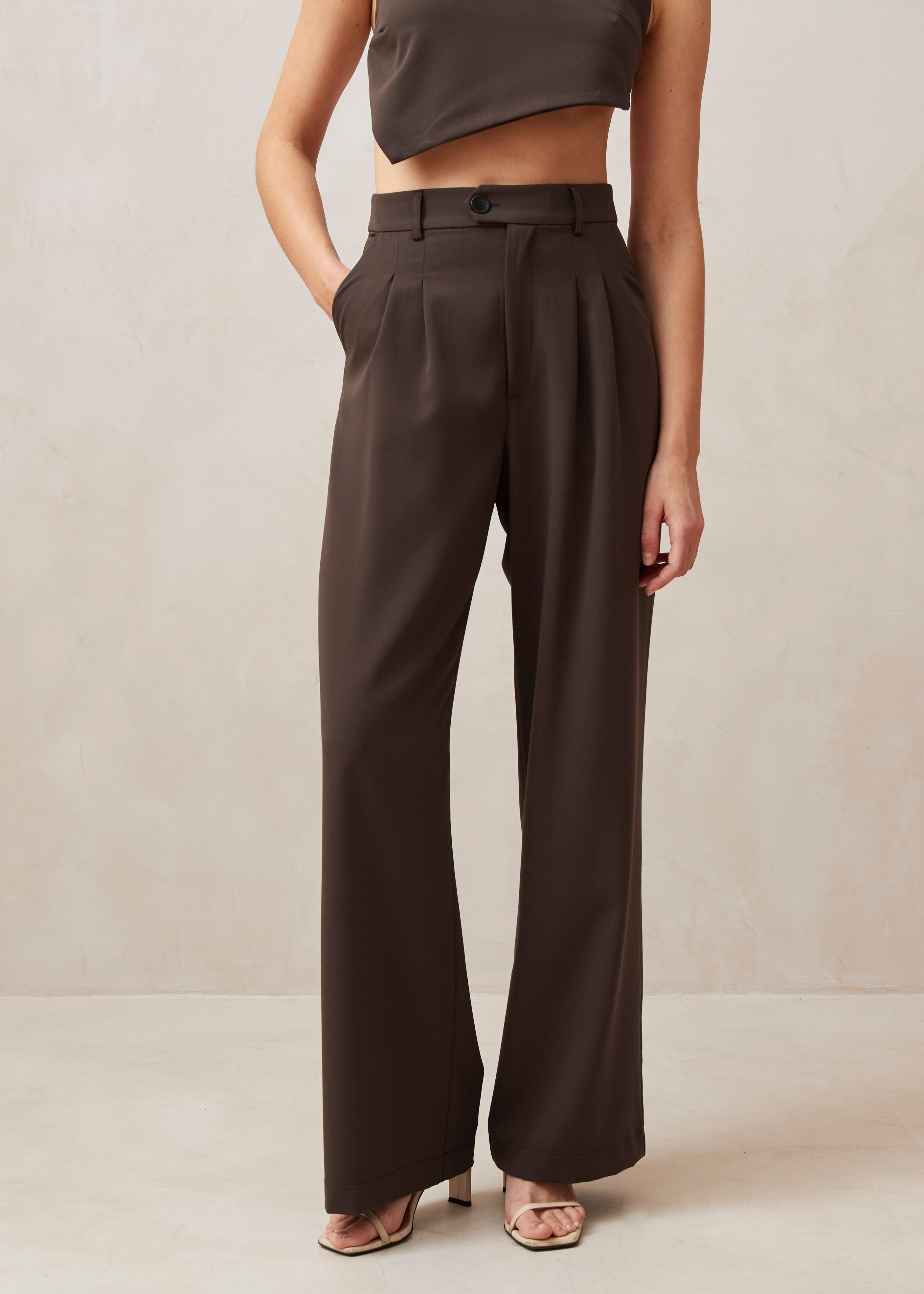 Irina Dark Brown Pants sold by Alohas