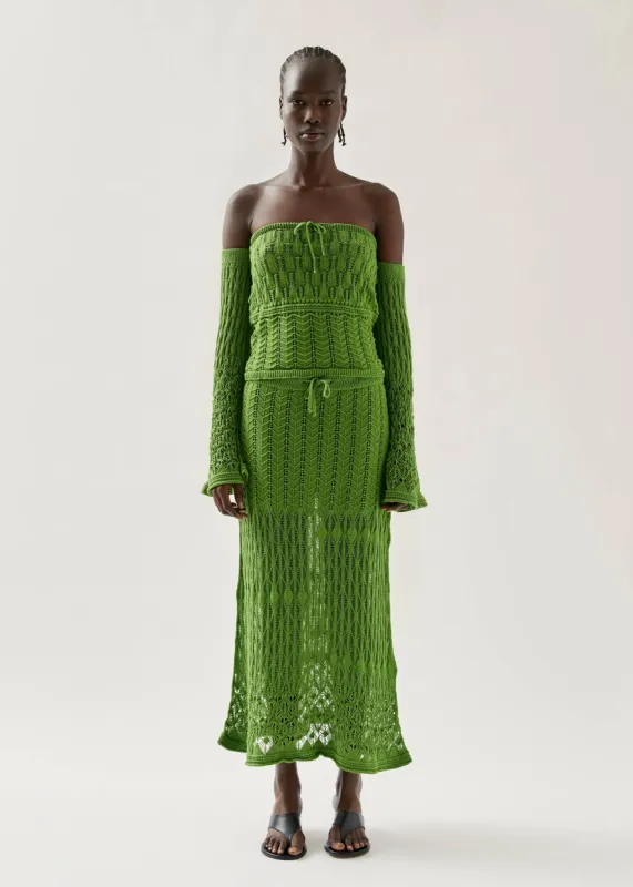 Caterina Green Skirt made by Alohas