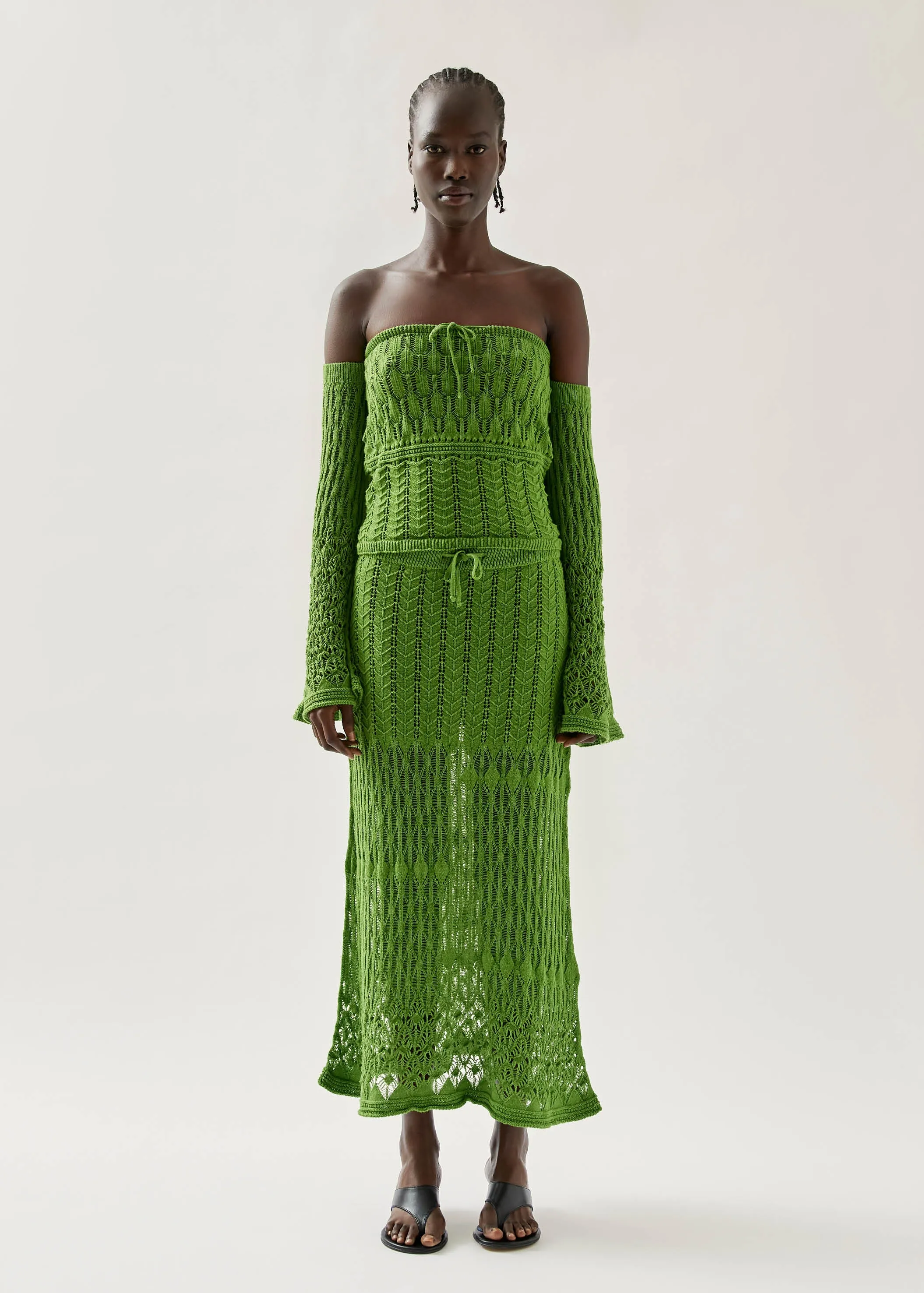 Caterina Green Skirt sold by Alohas