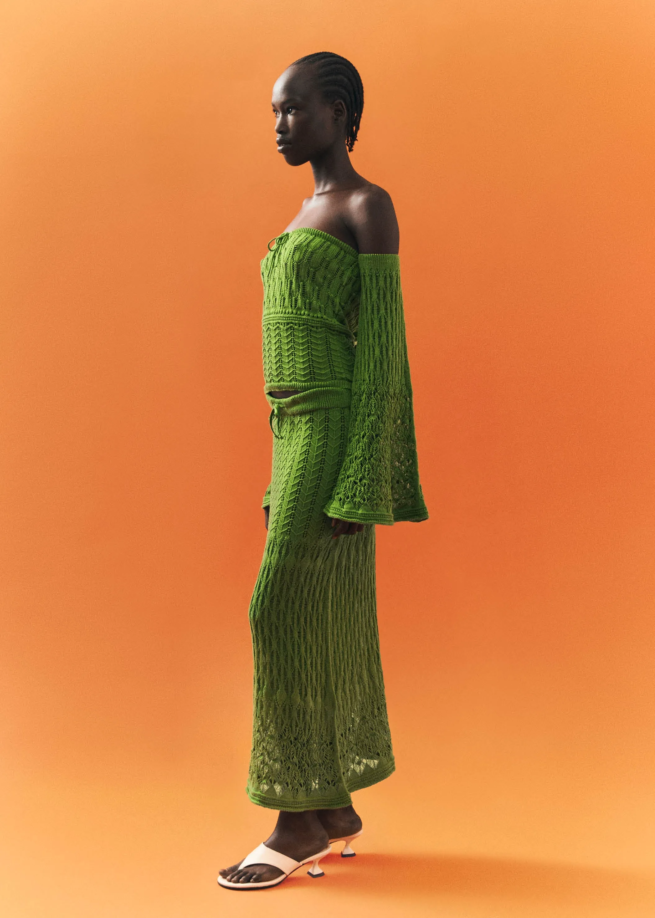 Caterina Green Skirt sold by Alohas product image thumbnail 2