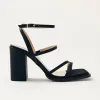 Alexa Silky Black Sandals sold by Alohas