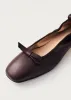 Freya Brown Leather Ballet Flats sold by Alohas