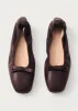 Freya Brown Leather Ballet Flats sold by Alohas