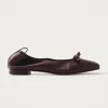 Freya Brown Leather Ballet Flats sold by Alohas