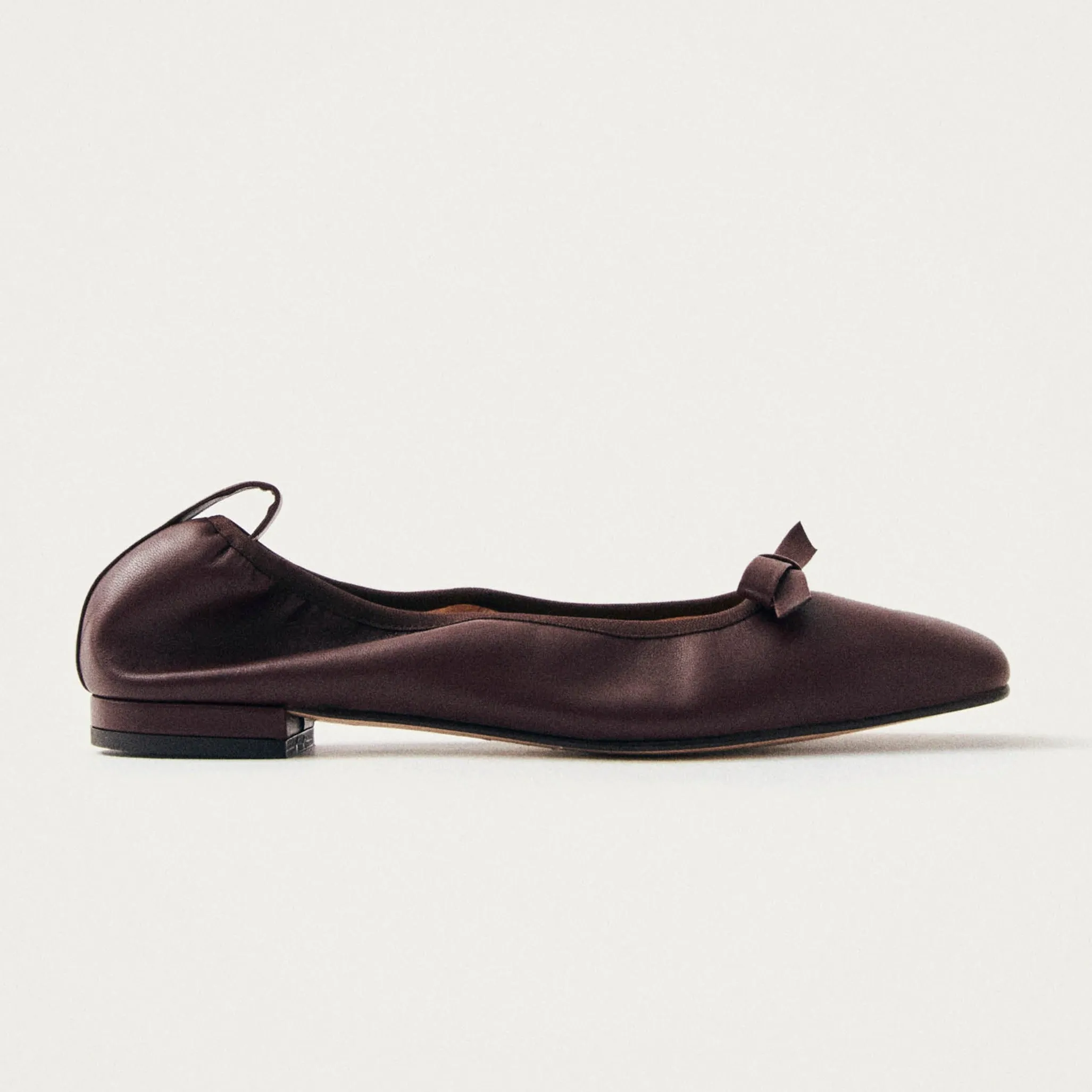 Freya Brown Leather Ballet Flats sold by Alohas product image thumbnail 3