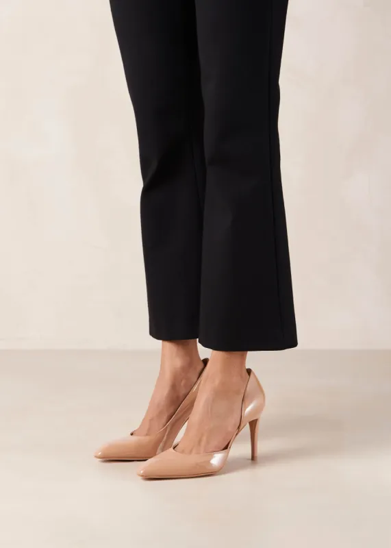 Amelia Onix Beige Leather Pumps sold by Alohas