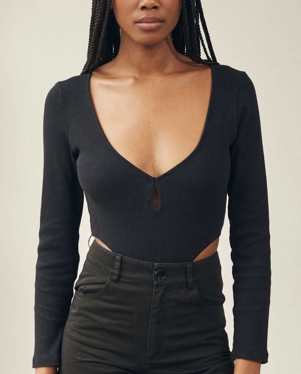 Glace Bodysuit Black sold by Alohas product image thumbnail 2