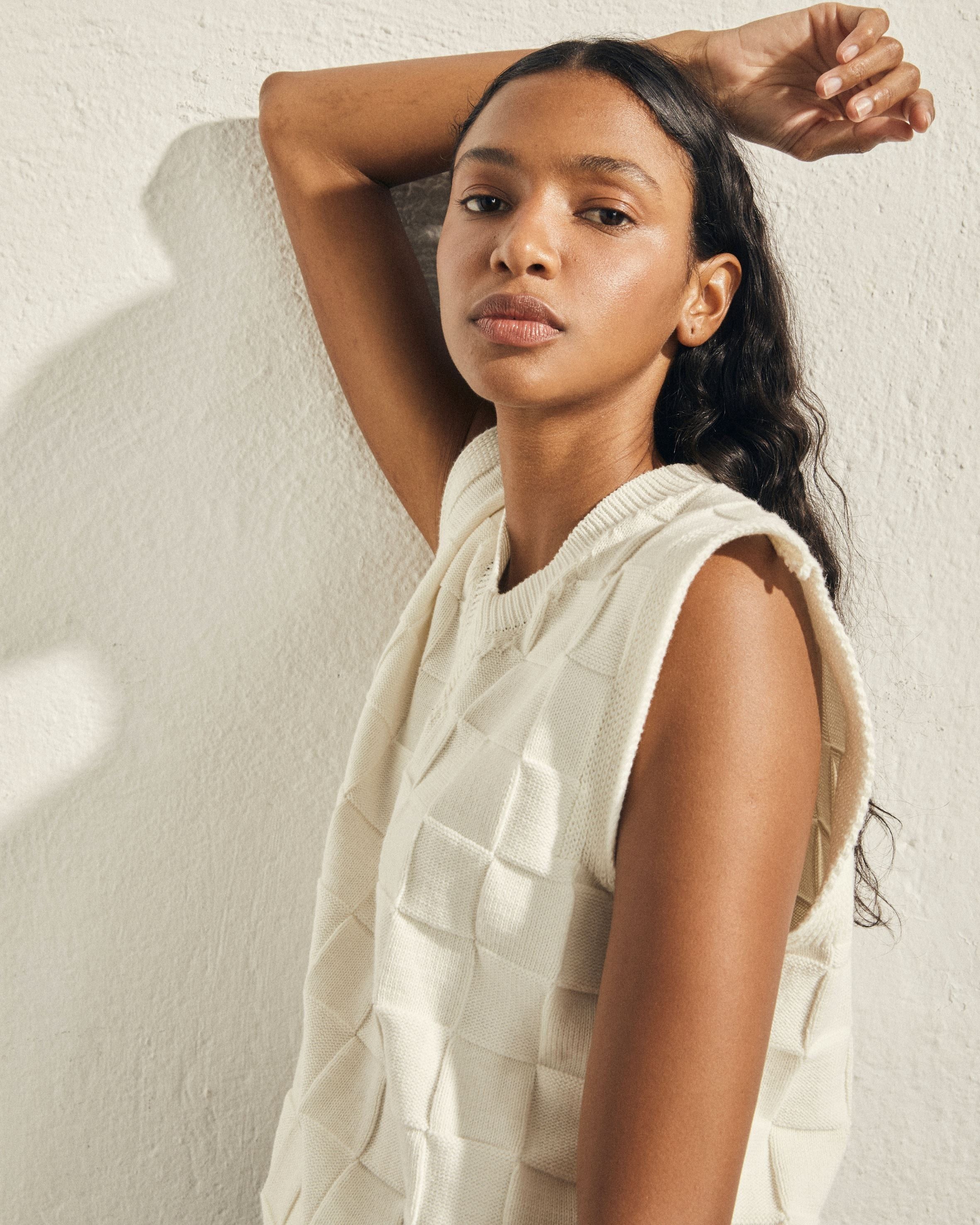 Full Time Cream Tricot Top sold by Alohas product image thumbnail 2