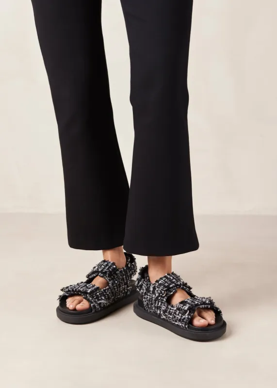 Hook-Loop Tweed Sandal sold by Alohas