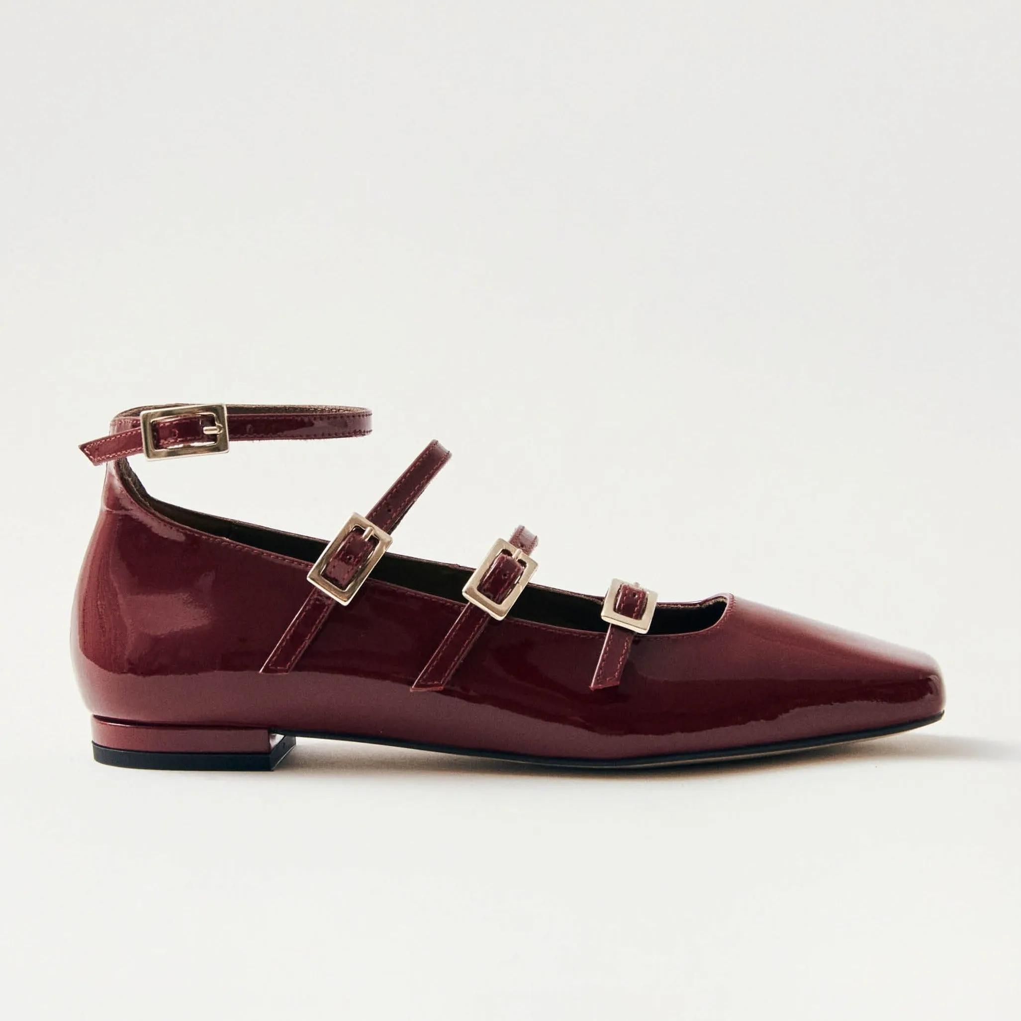 Luke Onix Wine Burgundy Leather Ballet Flats sold by Alohas product image thumbnail 3