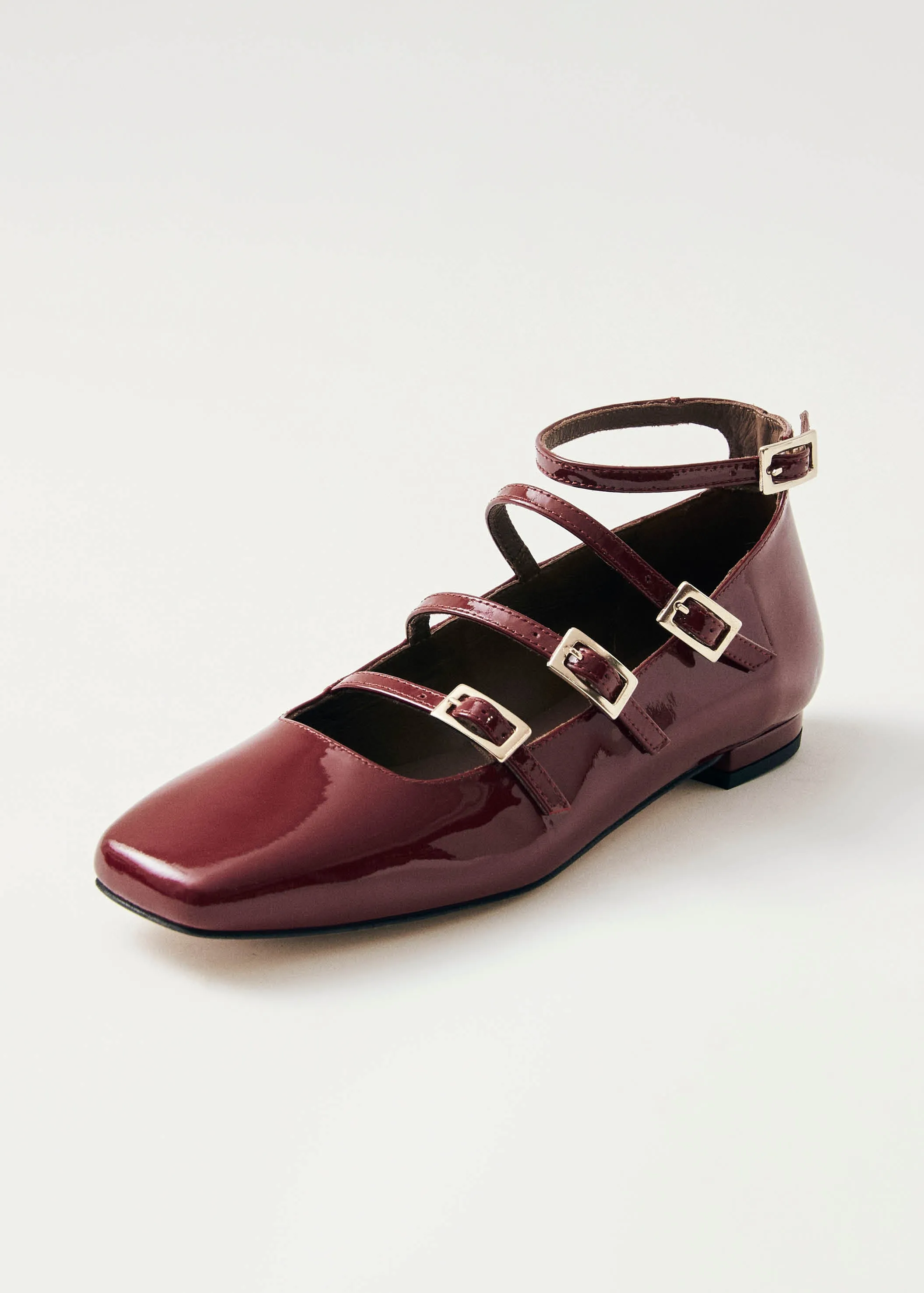 Luke Onix Wine Burgundy Leather Ballet Flats sold by Alohas product image thumbnail 5