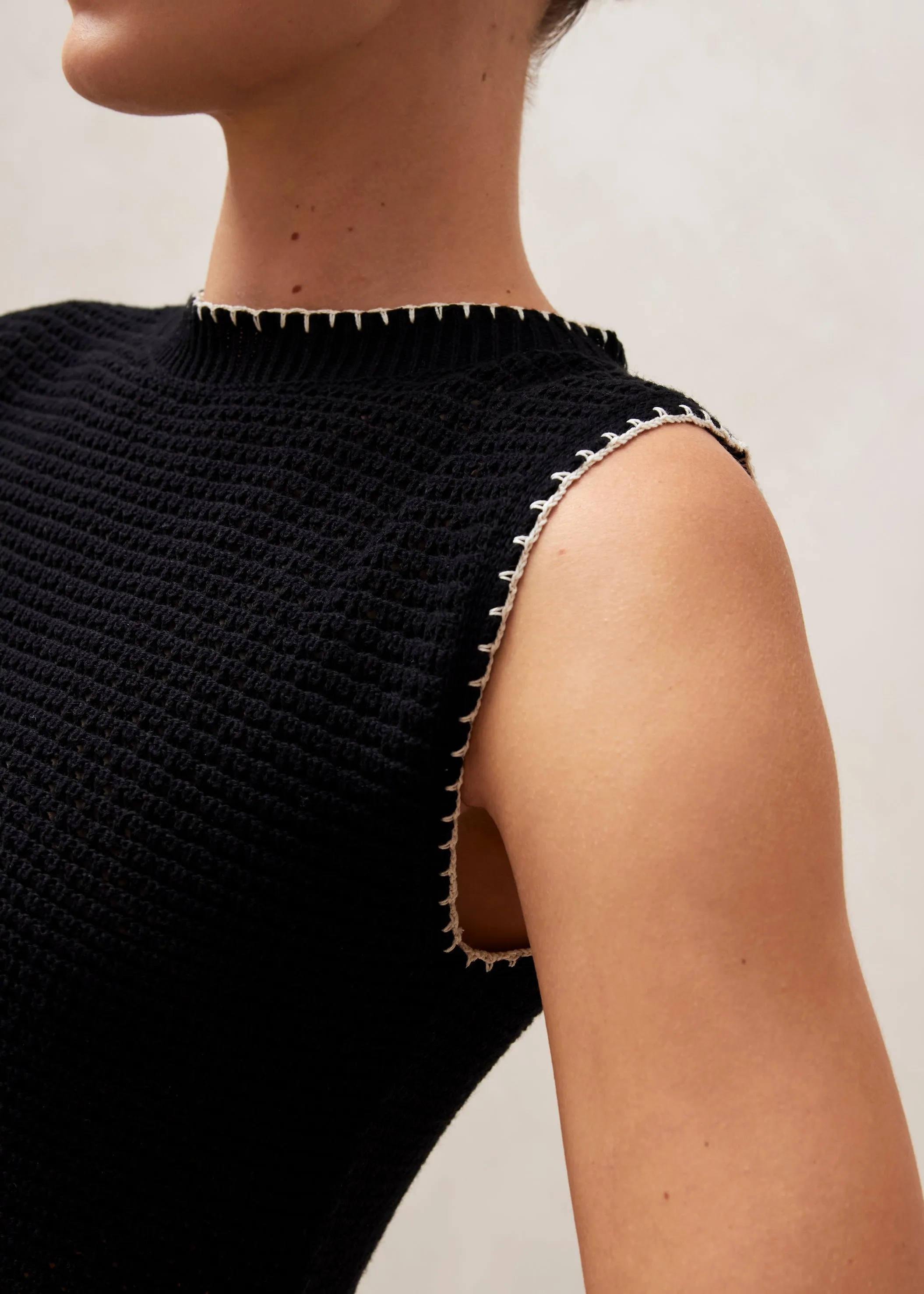 Toscana Black Tricot Tank sold by Alohas product image thumbnail 4