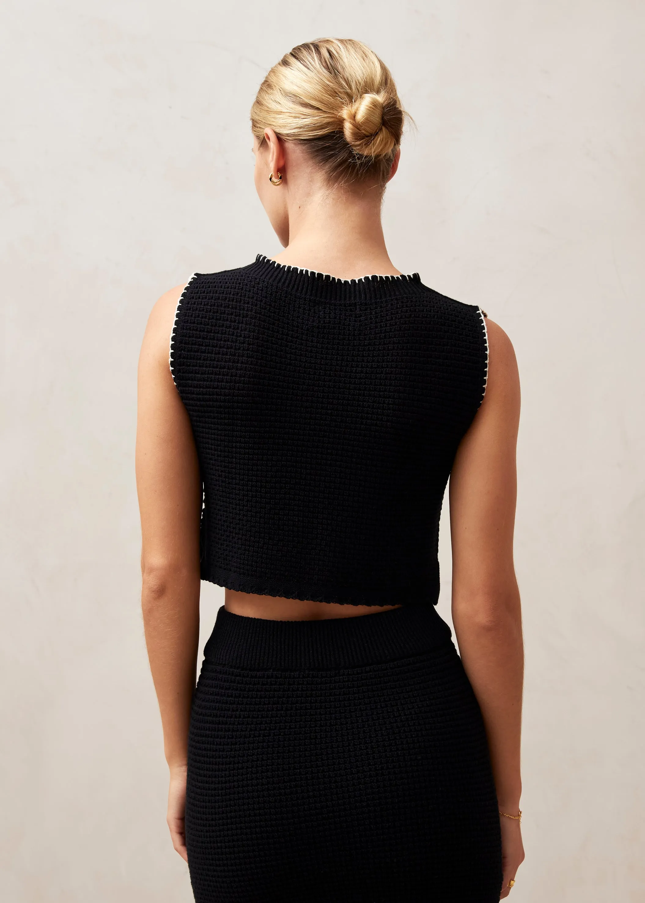 Toscana Black Tricot Tank sold by Alohas product image thumbnail 3