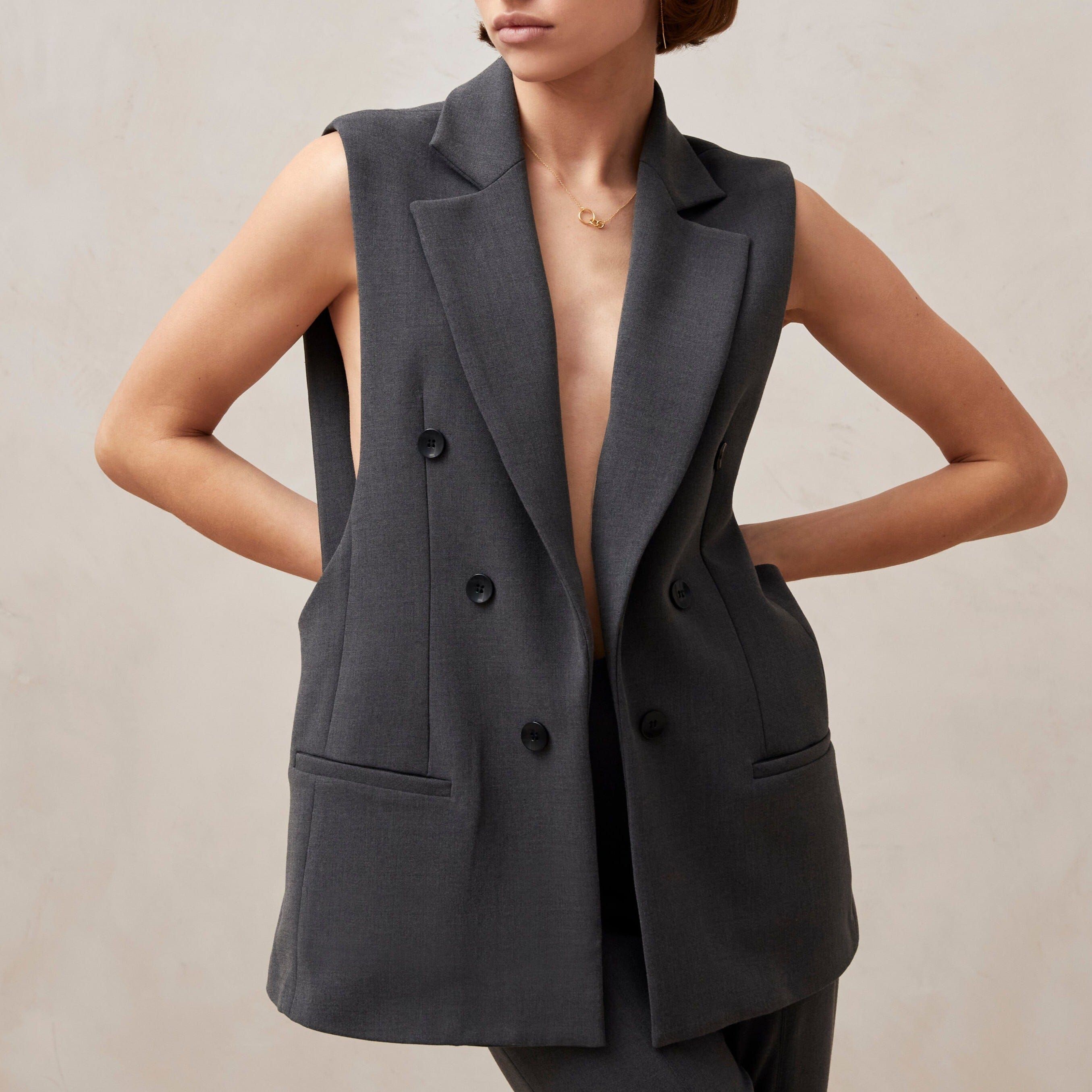 Piera Grey Blazer sold by Alohas product image thumbnail 3