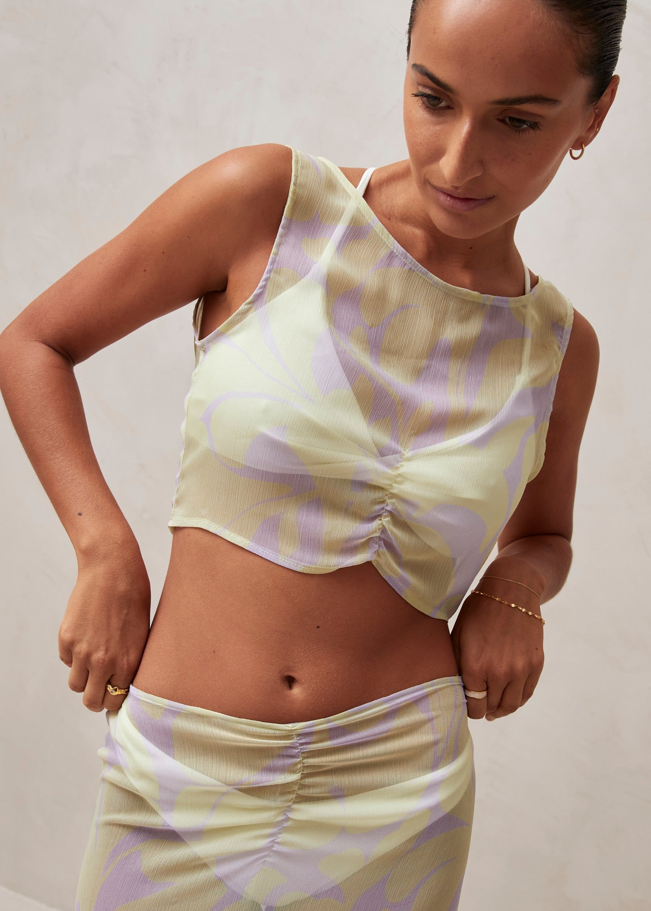 Meg Pastel Waves Blouse sold by Alohas product image thumbnail 5
