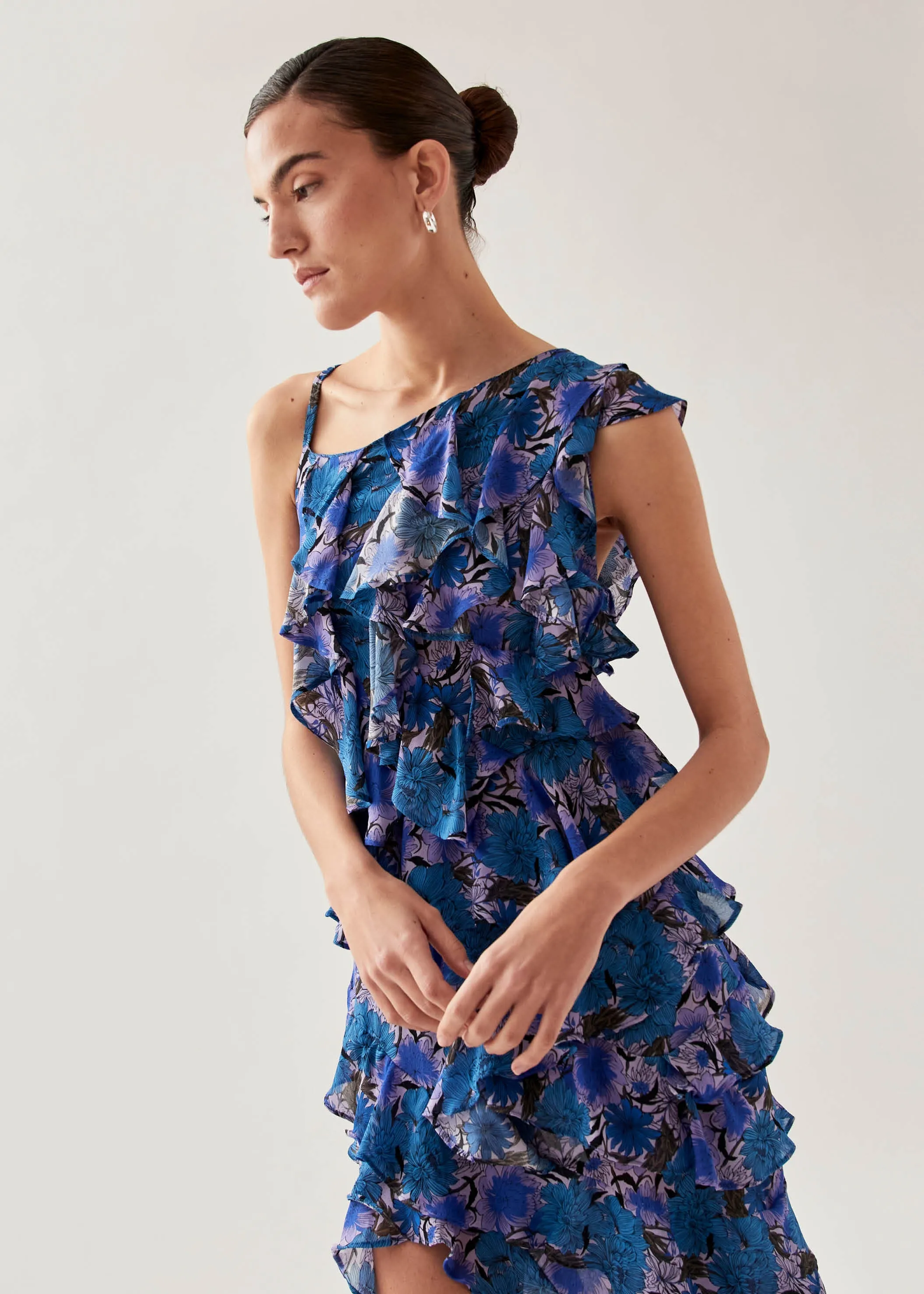 Isabelle Print Floral Lilac Maxi Dress sold by Alohas product image thumbnail 4