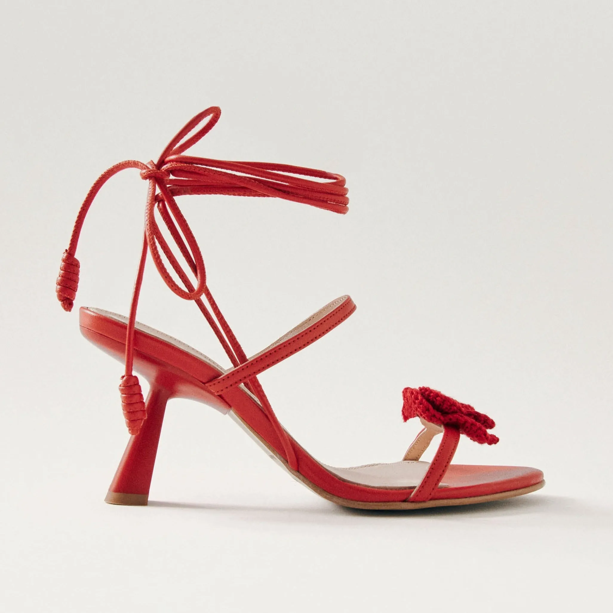 Kendra Bloom Red Leather Sandals sold by Alohas product image thumbnail 3