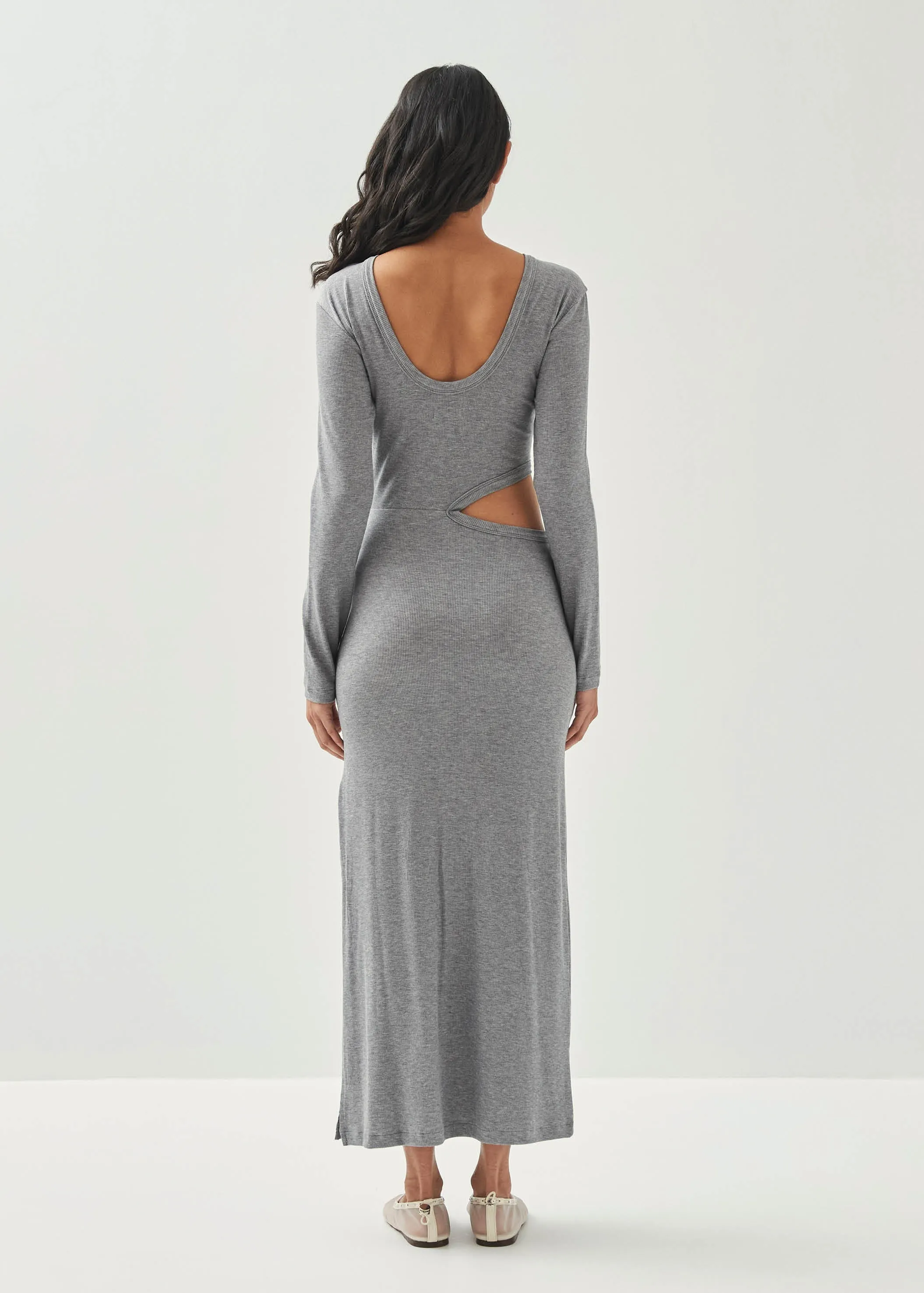 Belle Grey Melange Dress sold by Alohas product image thumbnail 2