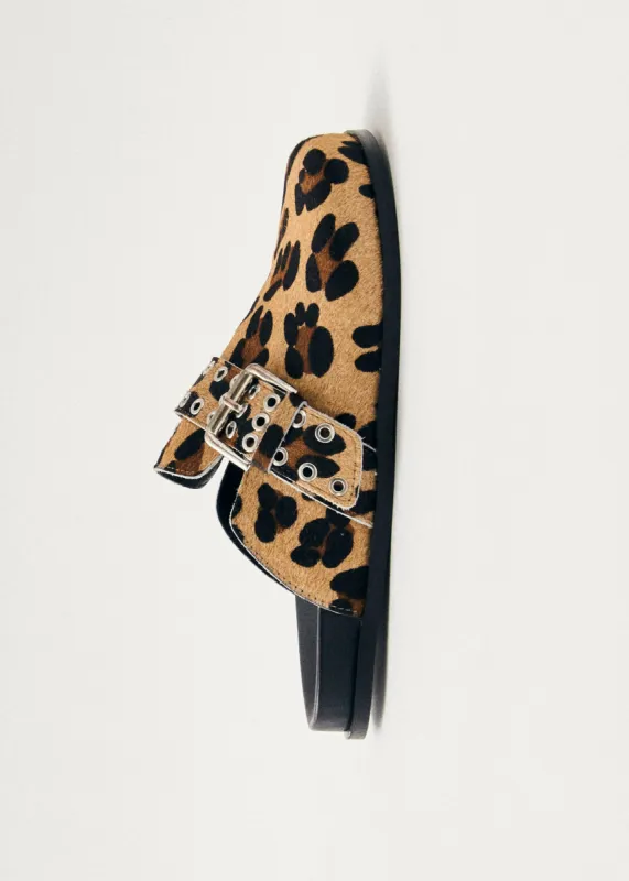 Halia Soft Beige Leather Mules sold by Alohas