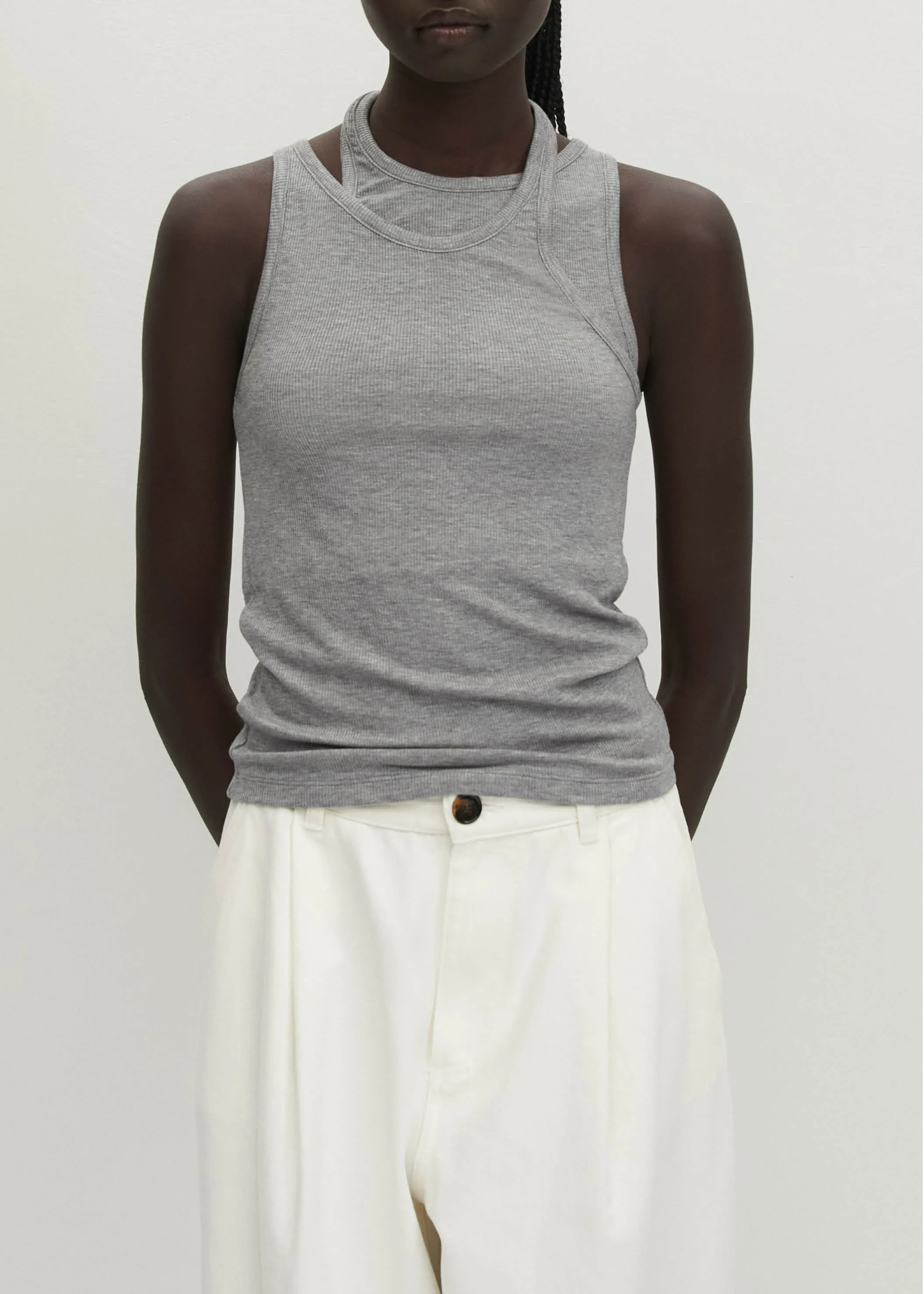 Eos Grey Melange Top sold by Alohas