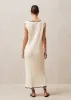 Lia Ecru Maxi Dress sold by Alohas