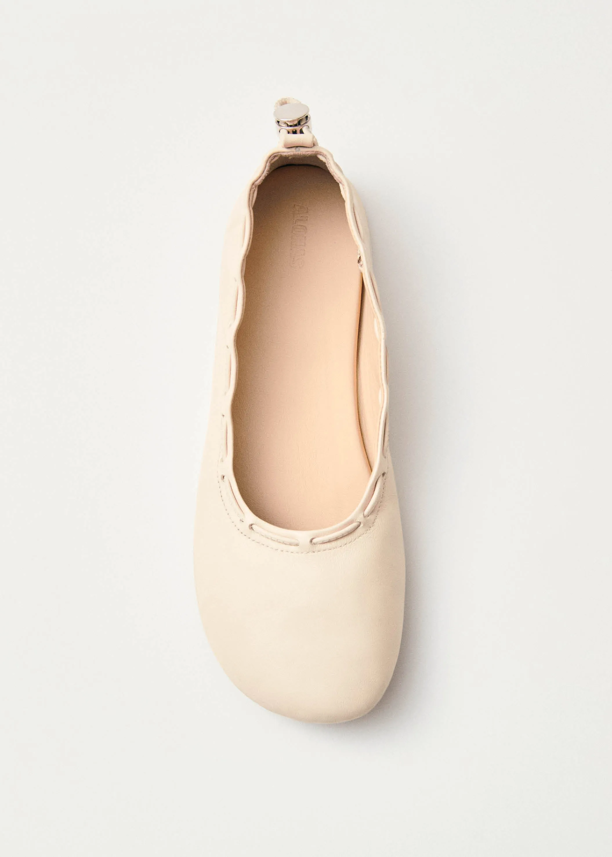 Gill Cream Leather Ballet Flats sold by Alohas product image thumbnail 5