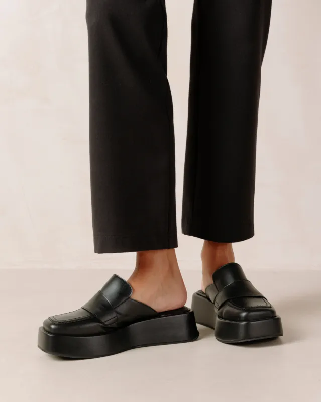 Tempera Black Loafers sold by Alohas