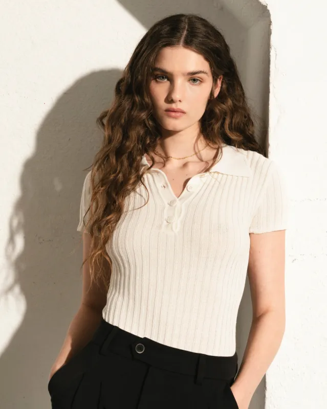 Soft Retro Cream Top sold by Alohas