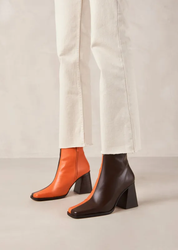 South Bicolor Coffee Brown Pomelo Orange sold by Alohas