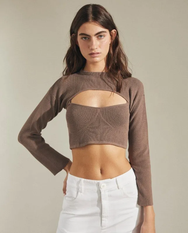 Hustle Top Nutmeg sold by Alohas