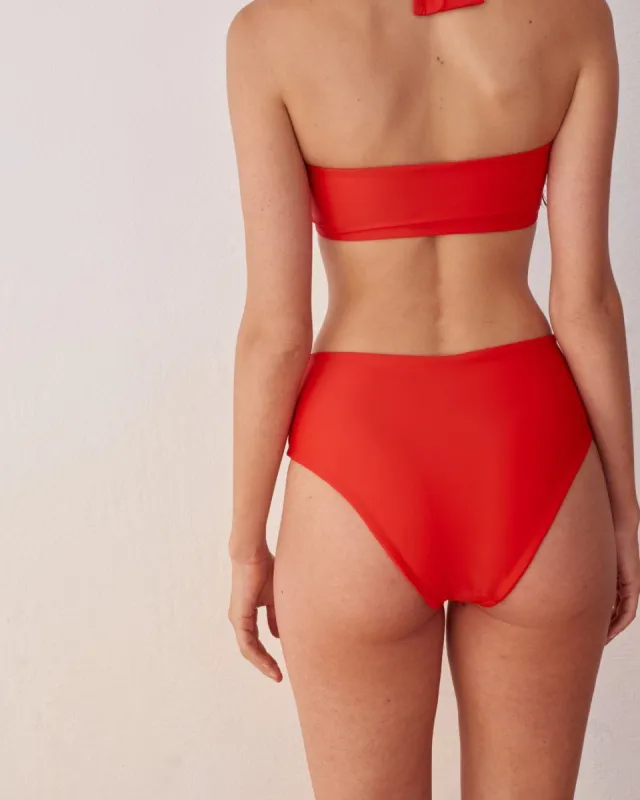 The Higher Red Bikini Bottom sold by Alohas