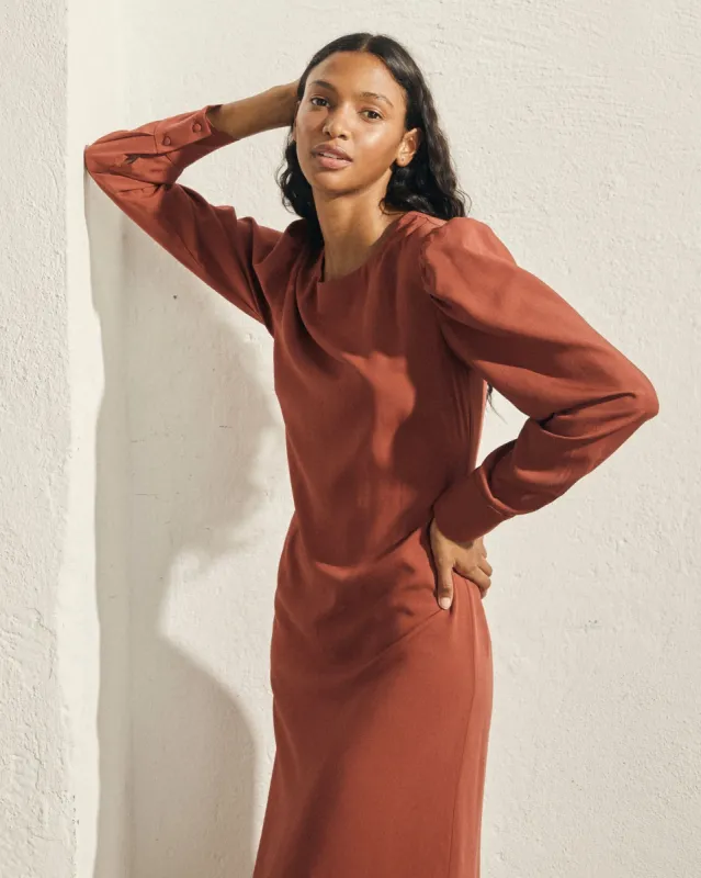 Exclesa Dress Terracota sold by Alohas