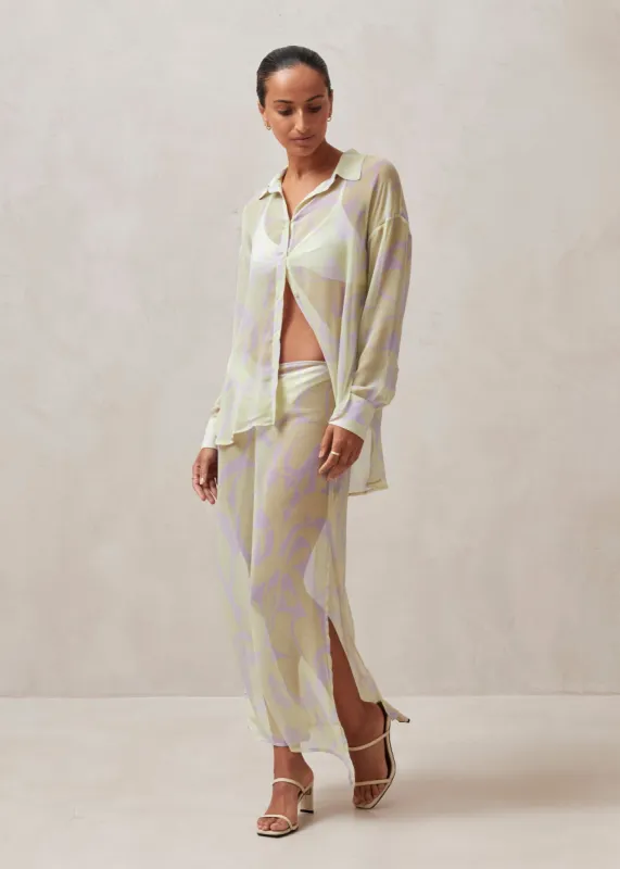 Yasu Pastel Waves Shirt sold by Alohas