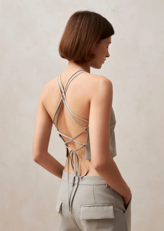 Nana Light Gray Tank sold by Alohas